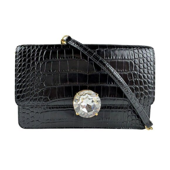 MIU MIU Black Leather Shoulder Bag - Picture 1 of 5